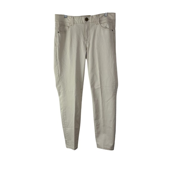 Democracy Denim - Democracy Ab Technology Denim Jeans Womens 10 Khaki Cream Slim Straight Denim